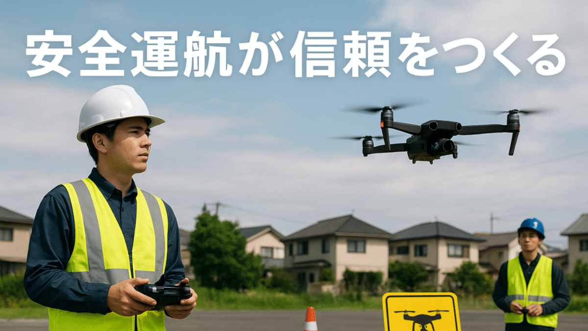 違法やリスクゼロ！信頼されるドローン事業者を目指して