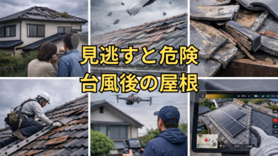 【台風の後にチェックするべき屋根】見えない被害を放置しないために｜戸建て・大家さん必見
