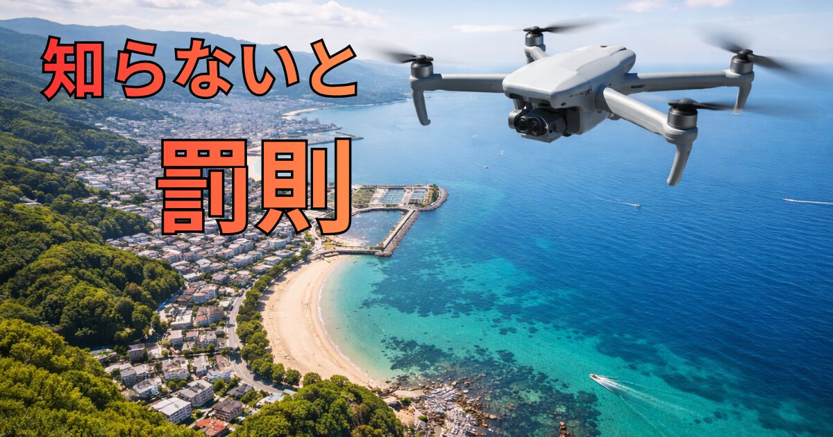 【違反すると罰則あり】ドローンでやってはいけない飛行まとめ