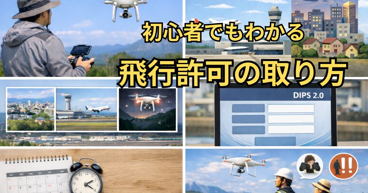 【完全ガイド】ドローン屋外飛行の許可取得方法と注意点｜初心者でもこれを見れば完了